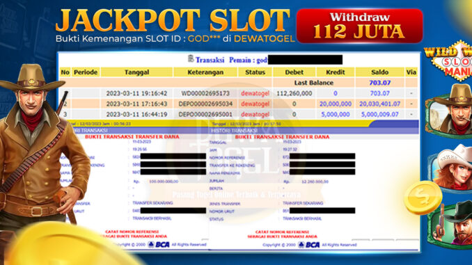 bukti jackpot slot Wild West Slot Mania DEWATOGEL bukti jackpot Slot Wild West Slot Mania DEWATOGEL