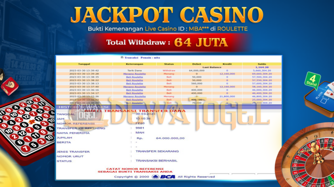bukti jp dewatogel #109 bukti jp dewatogel #109