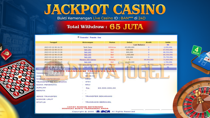 bukti jp dewatogel #71 bukti jp dewatogel #71