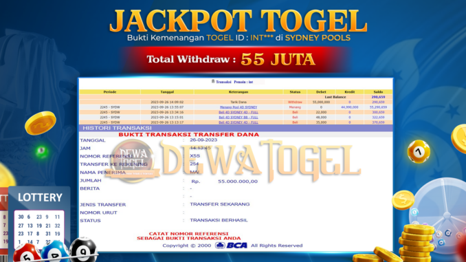 bukti jp dewatogel #844 bukti jp dewatogel #844